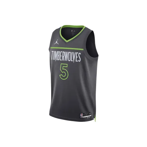 Jordan Dri FIT Баскетбольная Джерси ANTHONY EDWARDS Minnesota Timberwolves Унисекс Уголь