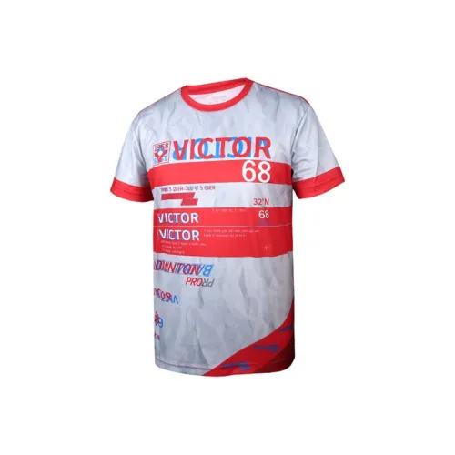 VICTOR Бадминтон Джерси Унисекс Красный