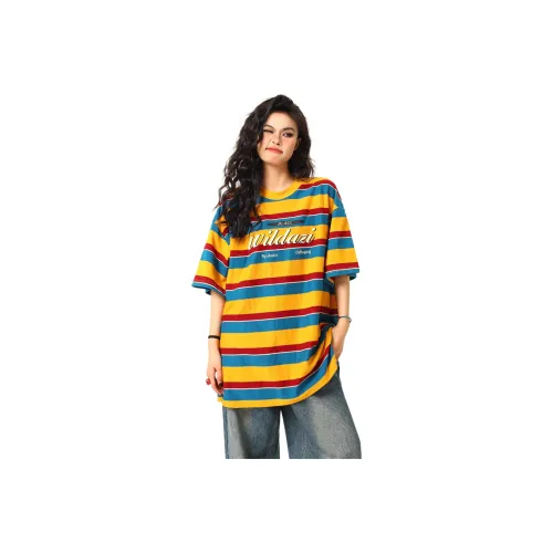 YESHENGAZI Стандартная футболка женская желтая