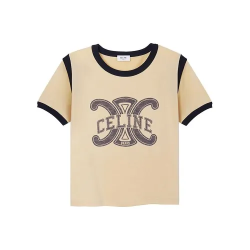 CELINE FW22 T Рубашка Женская Желтая