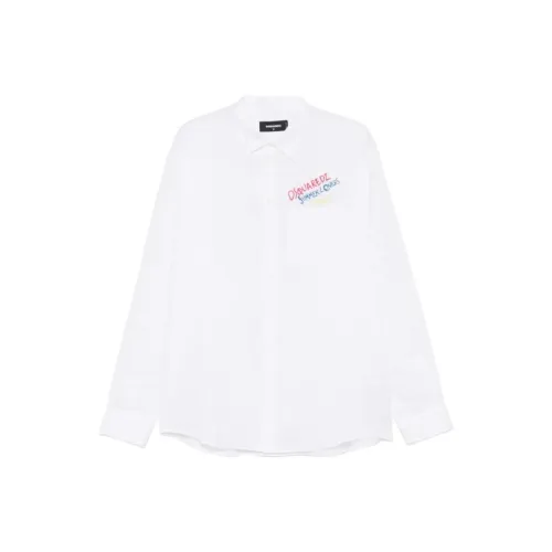 DSQUARED 2 SS25 Рубашка Мужская Белая