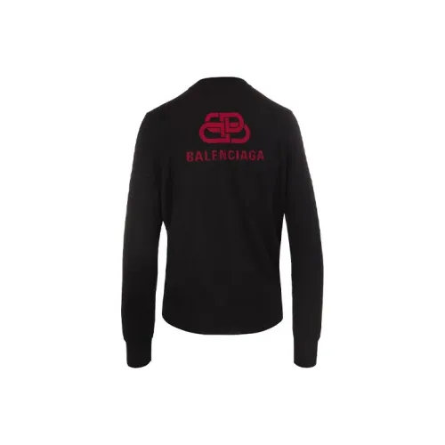 Balenciaga Slim Fit Свитер Женский Черный