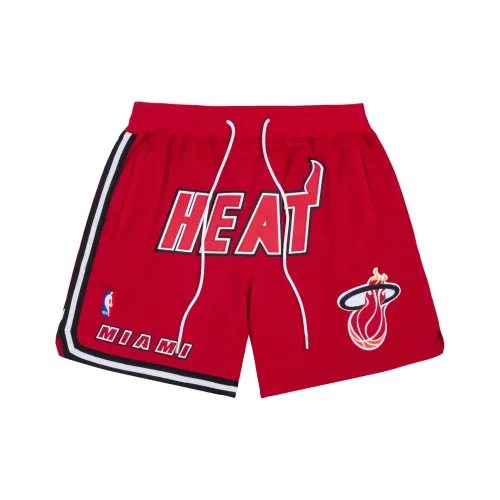 MITCHELL NESS Mitchell Ness x JUST DON Баскетбольные шорты Унисекс Белый Красный