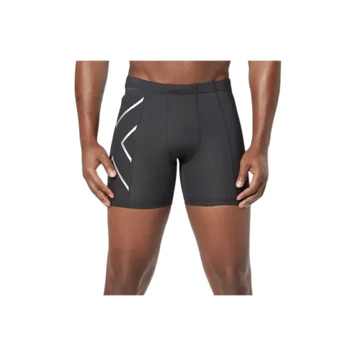 2XU Спортивные шорты Мужские Черный Серебряный