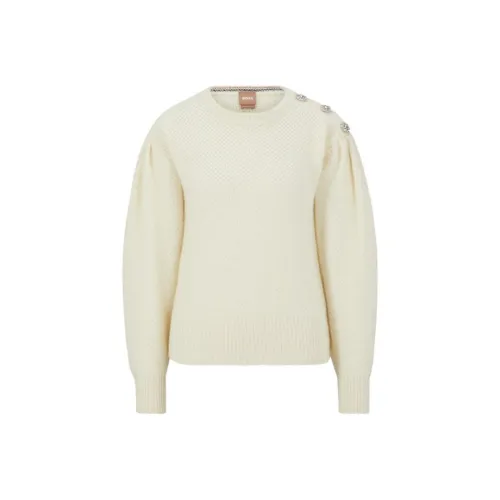 HUGO BOSS Белые Женские Свитеры