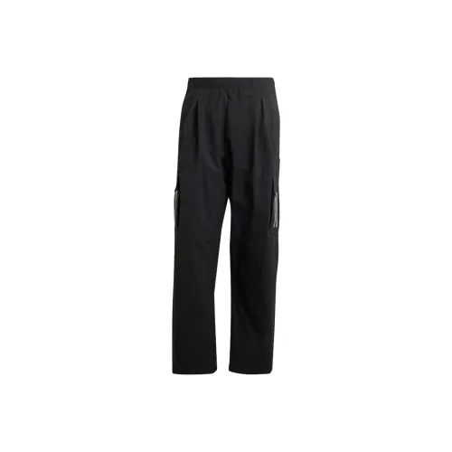 Adidas TEAM Черный/Отражающий Серебряный Мужские спортивные брюки