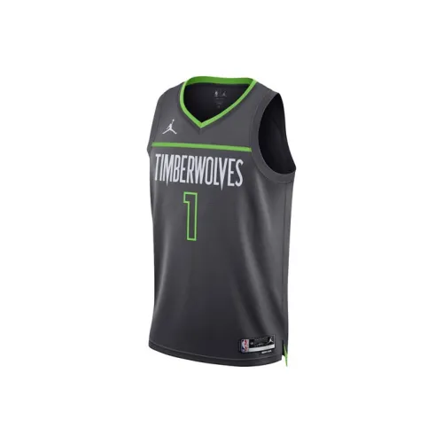 Jordan Minnesota Timberwolves Баскетбольная Джерси Мужская Черная