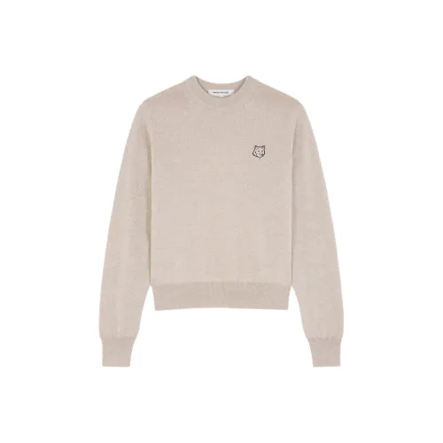 Maison Kitsune SS24 Свитер Женский Светлый Бежевый