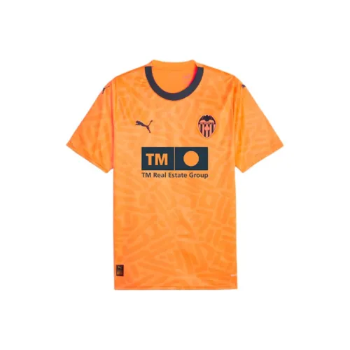 PUMA ACM Valencia C.F. 23 24 Третье Джерси Футбол Джерси Мужской Ultimate Оранжевый Океан Синий