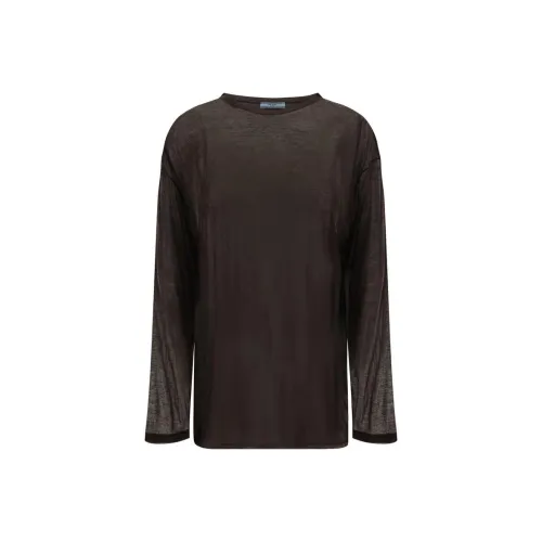 PRADA Коричневые Женские Свитеры