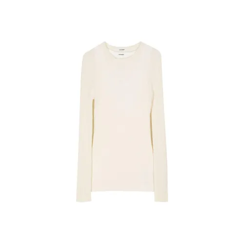JIL SANDER Слоновая кость Женские Свитеры