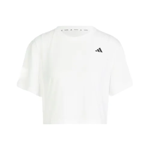 Adidas ESSENTIALSClimacool Рукав с оборкой T-рубашка Женская Белая