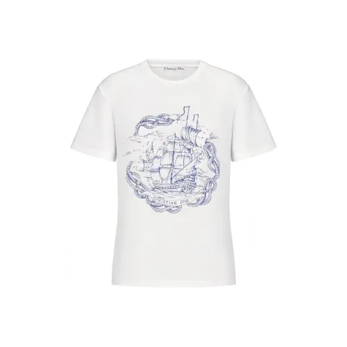 DIOR FW22 T Рубашка Женская Белая