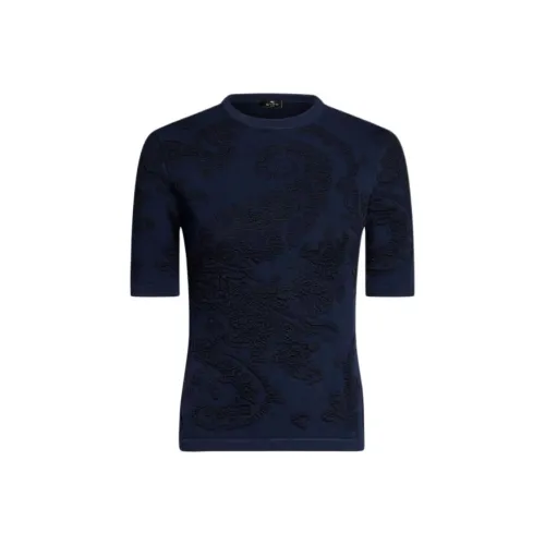 ETRO Стандартная T-рубашка Женская Морской синий