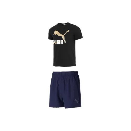 PUMA Повседневная Спортивная Одежда Мужская Черная Синяя