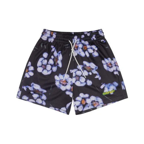 BKCXZICE Баскетбольные шорты Унисекс Чернильный цветочный