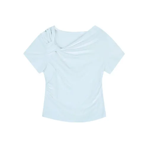 PAIN OR PLEASURE Летняя футболка женская синяя