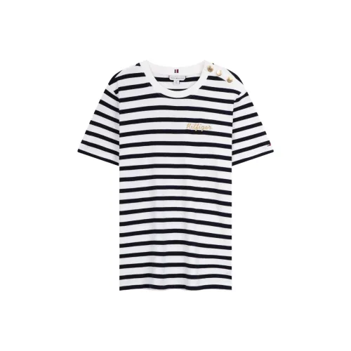 Tommy Hilfiger T-рубашка женская черно-белые полосы