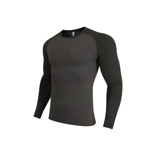 BKCXZICE T-Shirt Унисекс Черный Серый