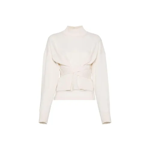 Цвет айсберга Сливочный Женские Свитеры