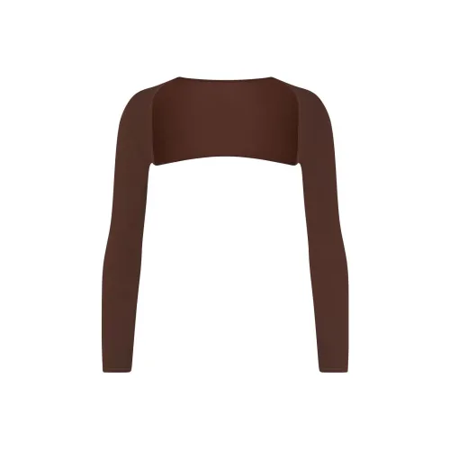 Skims Какао Женские Короткие Топы