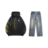 Set (Black Top + Nostalgic Blue Jeans)  
Комплект (Черный топ + Ностальгические синие джинсы)