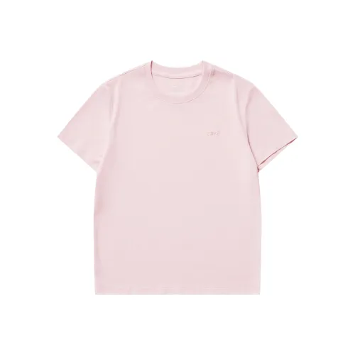 Erke Comprehensive Training Collection Sports Lifestyle Collection T-Shirt Женская Пионово-Розовый
