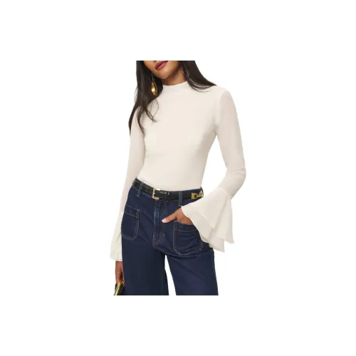 Reformation T-Shirt Женская Айвори Белый