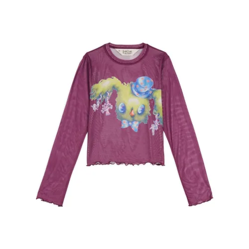 Brain Dead GASPAR Магician Hyper Mesh LON T Shirt Женская Фуксия