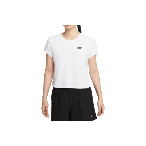 Nike Стандартная T-рубашка Женская Белая 100