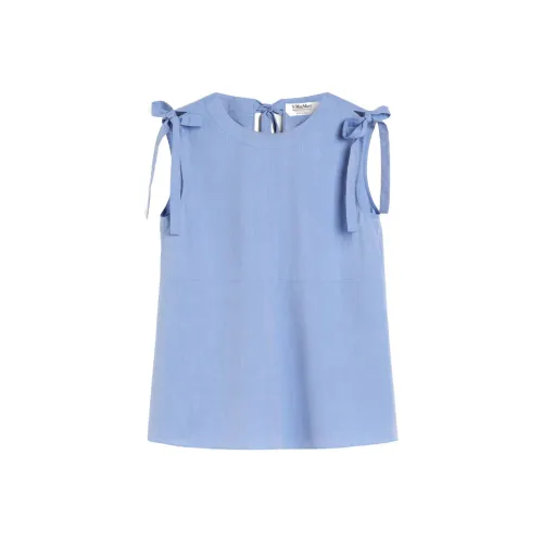 'S MAX MARA' Топ без рукавов Женский Синий