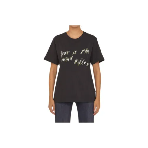 Marine Serre Черные Женские Рубашки T