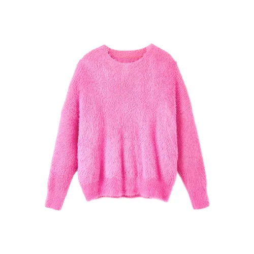 Yu Qianwen Свитер Женский Малиновый Розовый