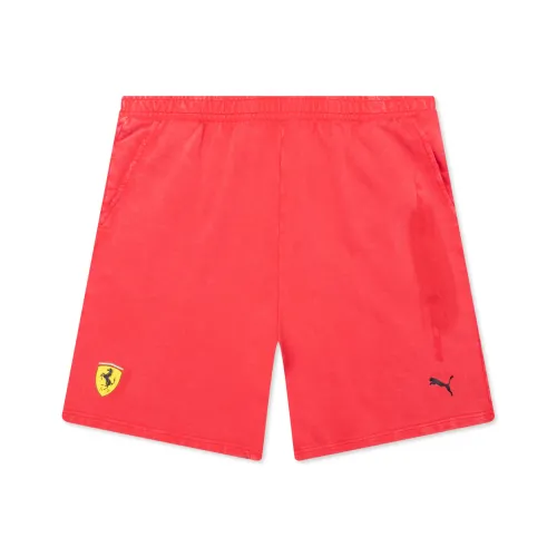 PUMA Ferrari Race FW24 Пустыня Солнце Лас-Вегас Россо CORSA Спортивные шорты Унисекс Красный