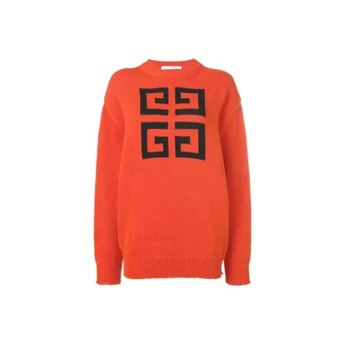 Givenchy Апельсиновые Женские Свитеры
