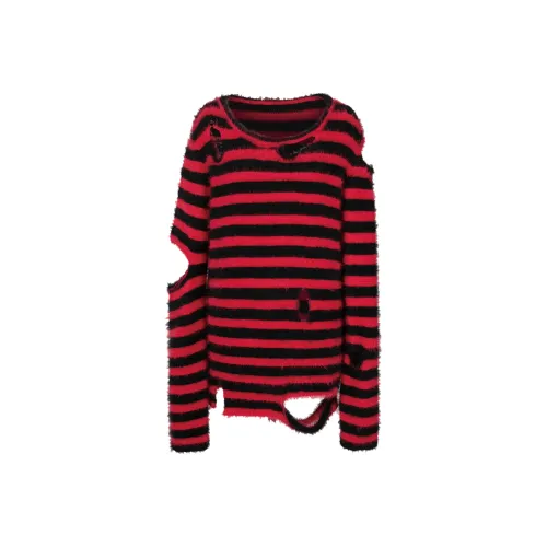 LOST GENERAL Slim Fit Свитер Унисекс Красный Черный