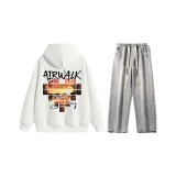 Комплект (Белый топ + Светло-синие джинсы)