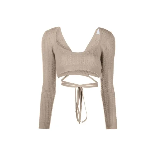 PATOU Коричневый Женские Короткие Топы