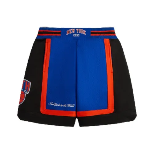 KITH X New York Knicks Co Бренд Баскетбольные шорты Унисекс Nix Синий Nix Апельсин