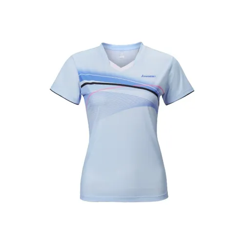 Kawasaki Бадминтон Джерси Женские Светло-Синий Темно-Синий