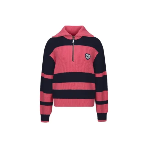 EVISU Темно-синий Розовый Женские Свитера