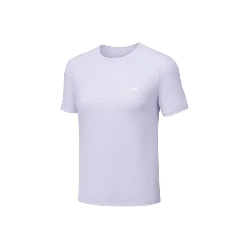 Skechers Обычный T-Shirt Женские Фиолетовый цвет фотинии