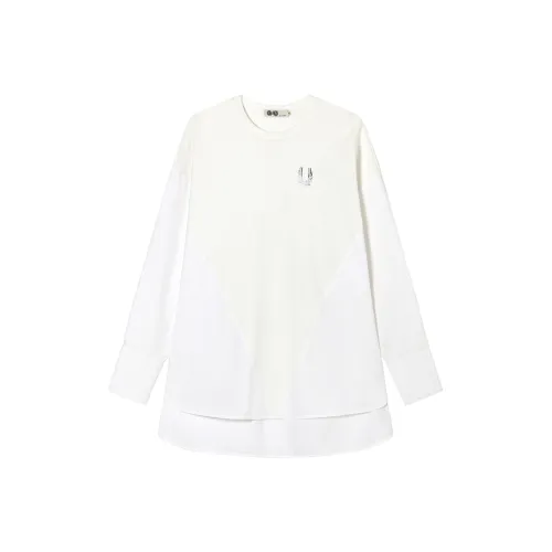 JI CHENG Длинный рукав Т-рубашка Женская