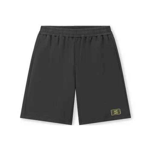 Безшовный крой, угольно-черный, унисекс, повседневные шорты