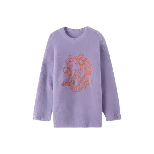 MINNANHUI Свитер Женский Фиолетовый