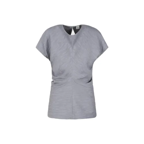 TOTEME Реглан рукав рубашка женская серая