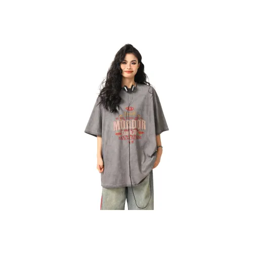 YESHENGAZI Серые Женские Т-рубашки