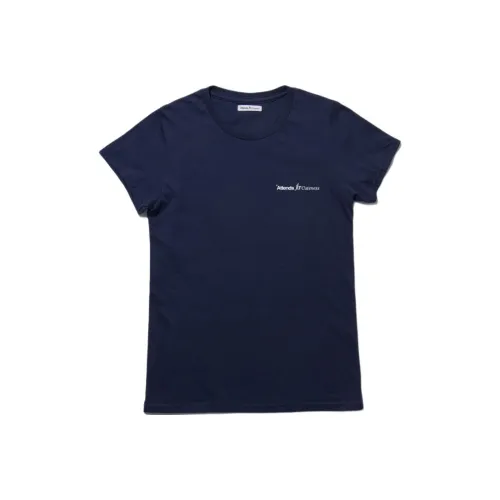 Attends T-рубашка женская морского синего цвета