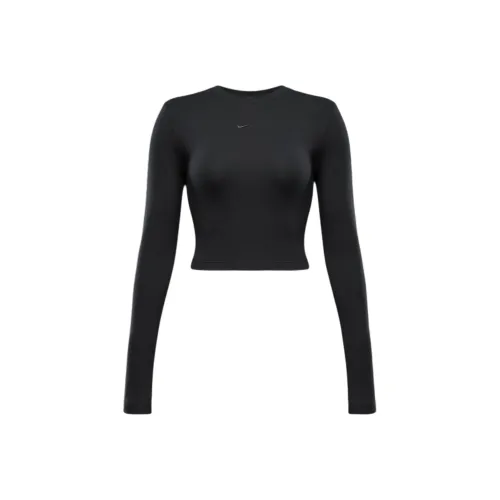 nike Sportswear CHILL KNIT CROP TOP Женские Черный