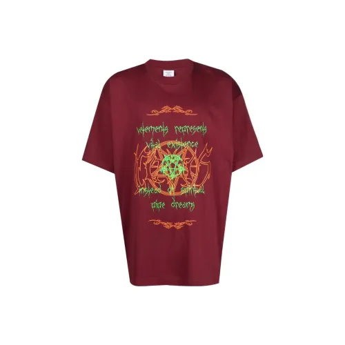 Vetements Женские красные футболки
